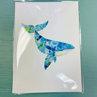Assorted 5x7 Original Art Print Greeting Cards- Mosaic Sea Animals