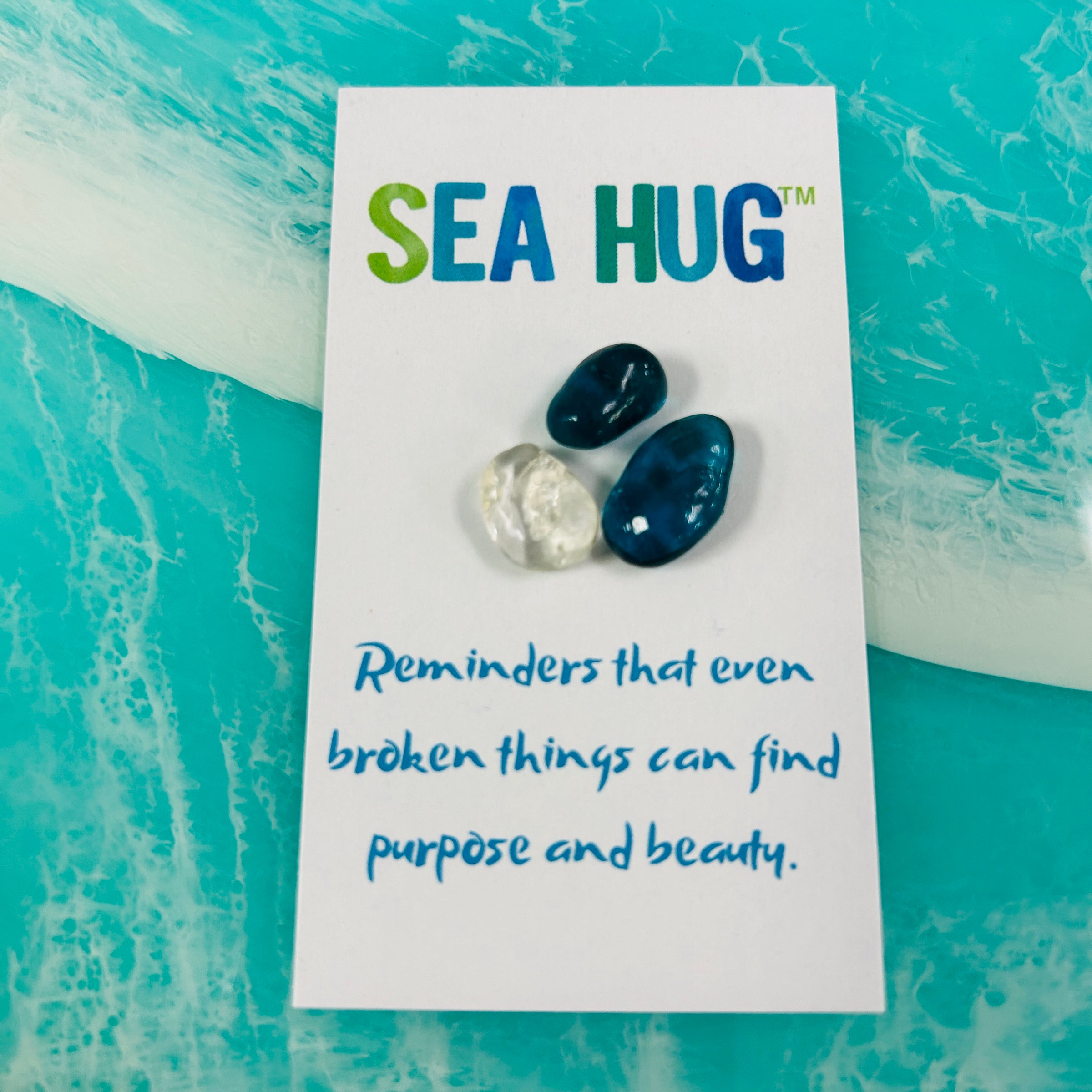 Sea Hug Sea Glass/ Resin Findings
