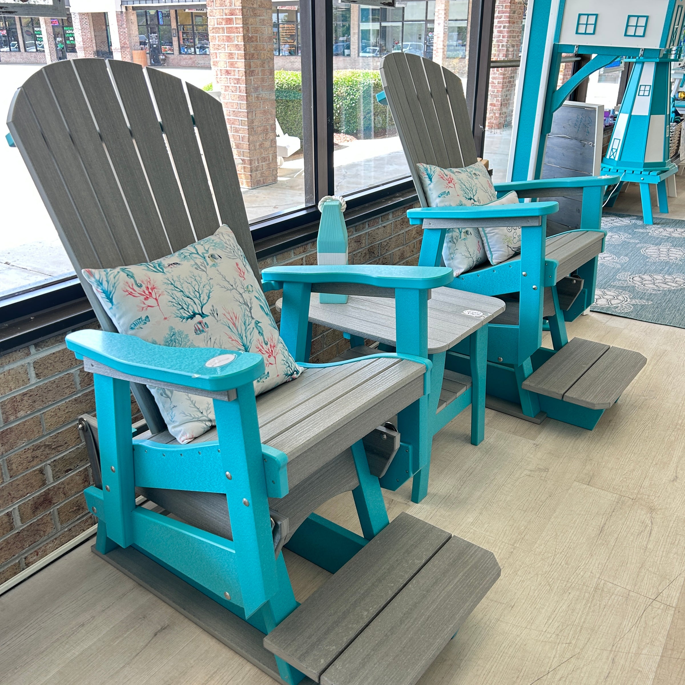 Poly Outdoor Furniture Counter Height Glider