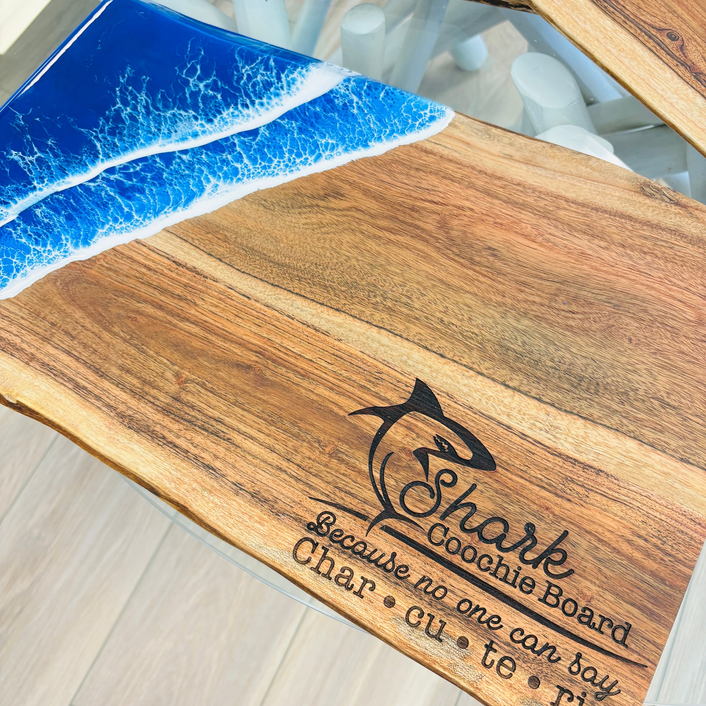 Assorted Shark Resin Charcuterie/Serving Boards