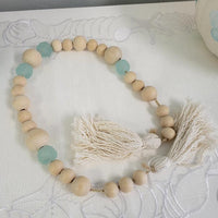 Sea Glass & Wood Garland