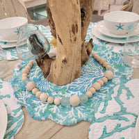 Sea Glass & Wood Garland