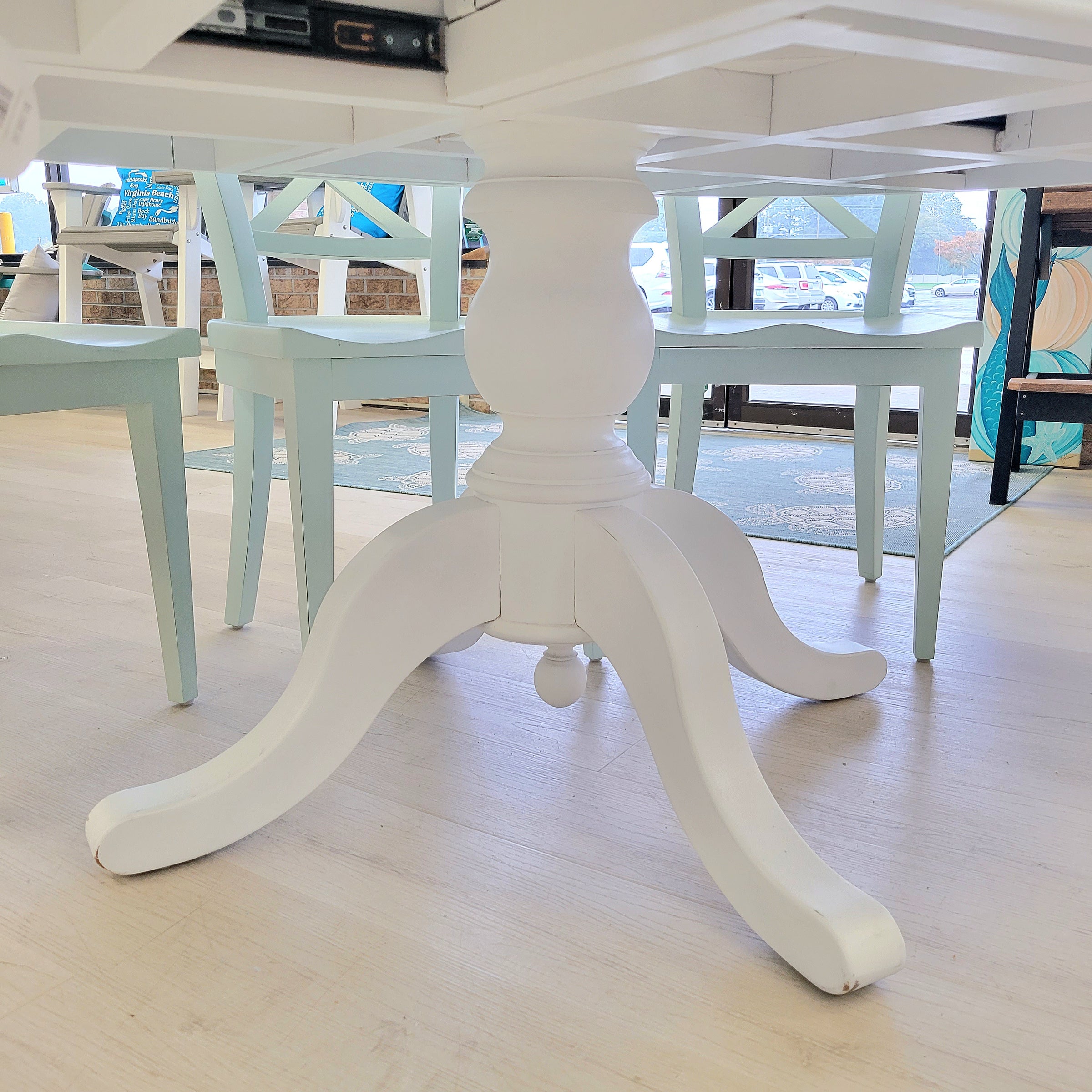Farmhouse Round Dining Table Set