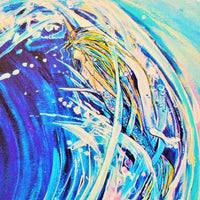 Wave & Mermaid Print on Canvas