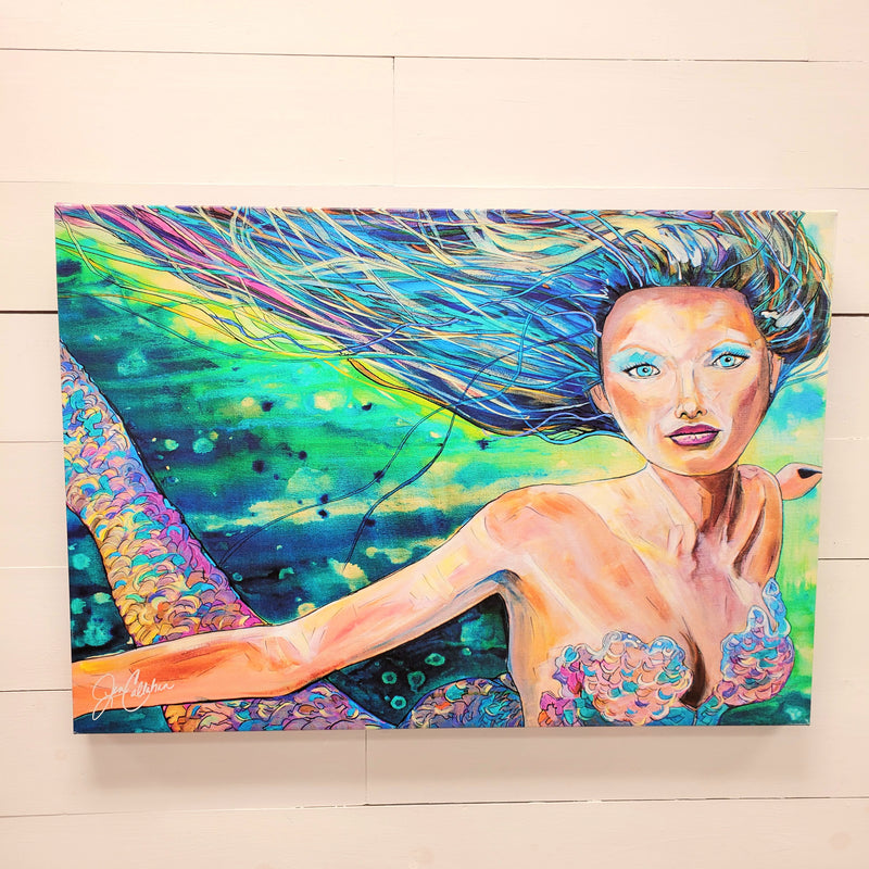 Mermaid Print on Canvas