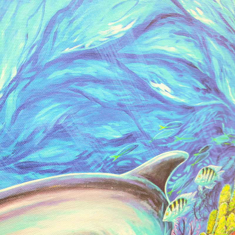 Dolphin Print on Canvas