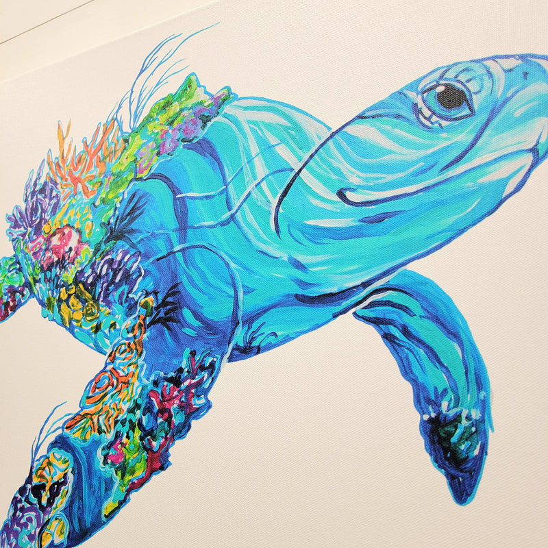 Sea Turtle Print on Canvas