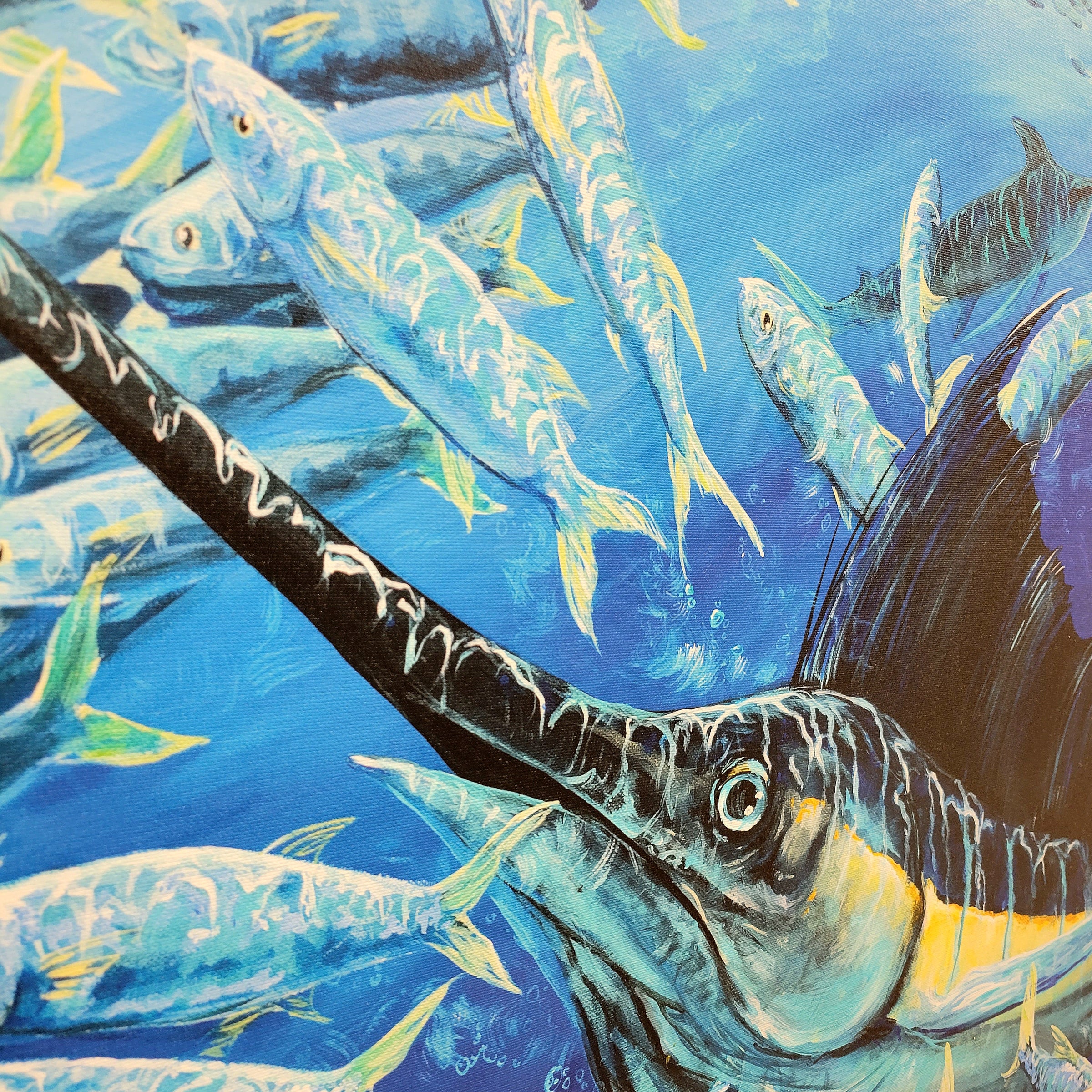 Swordfish Print On Canvas