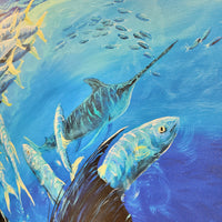 Swordfish Print On Canvas