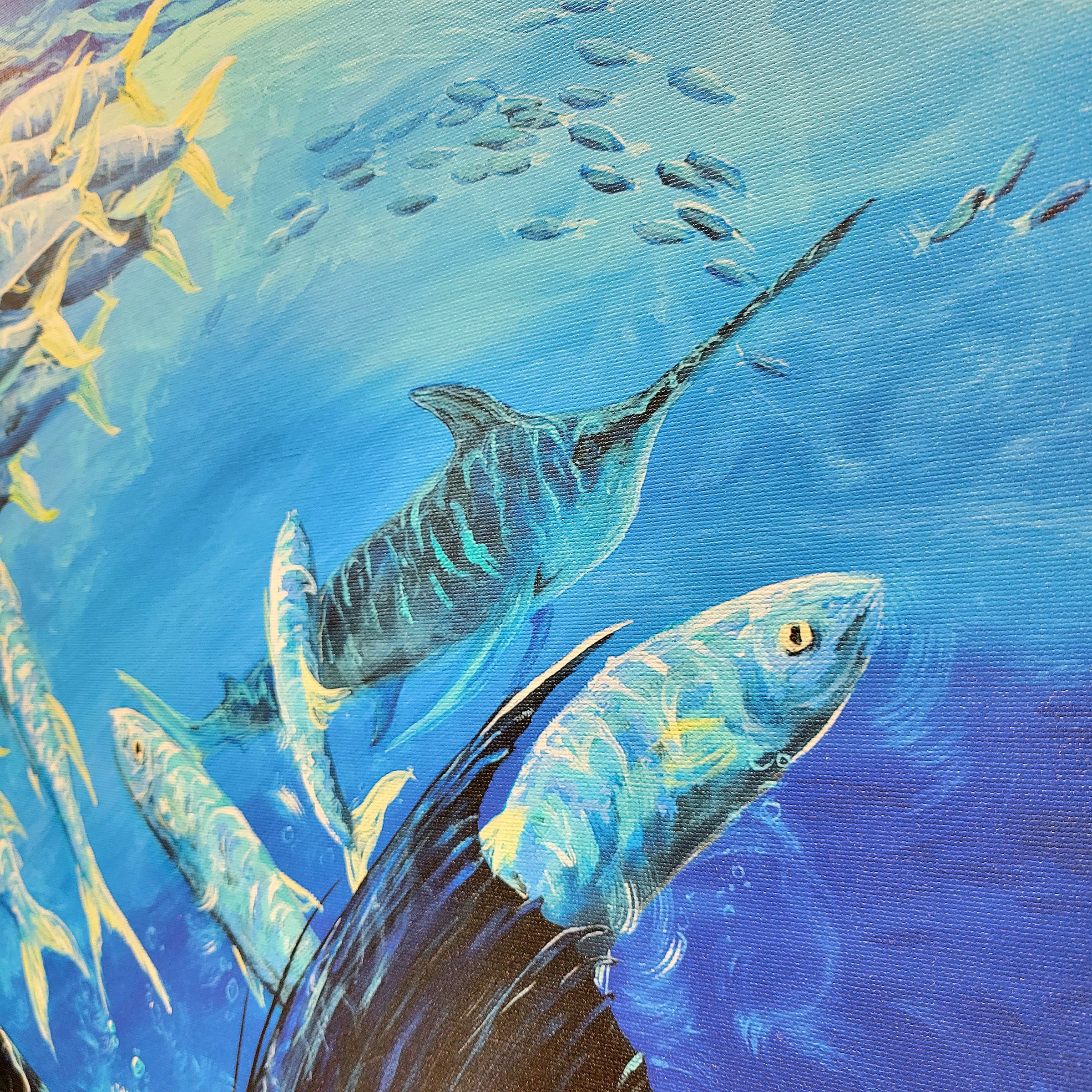 Swordfish Print On Canvas