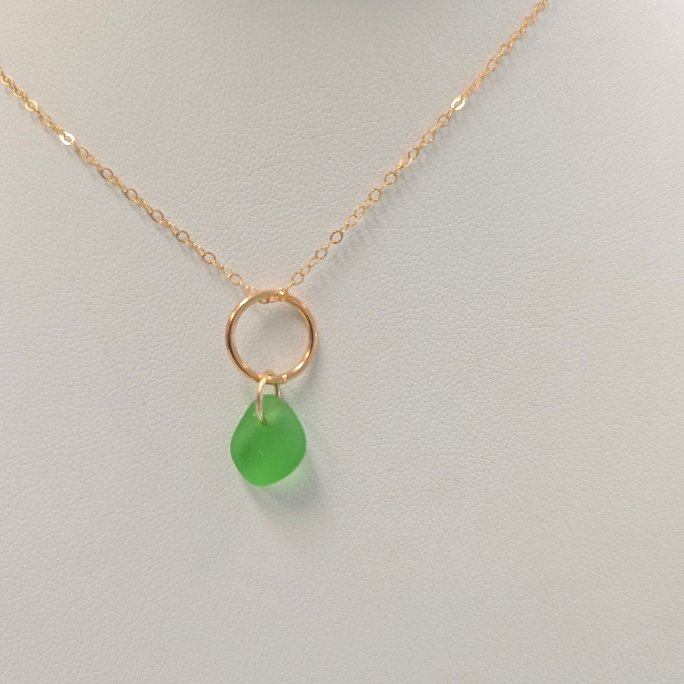 Sea Glass Drop Necklace