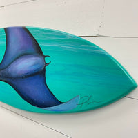 Manta Ray Wooden Surfboard - Sunshine & Sweet Pea's Coastal Decor