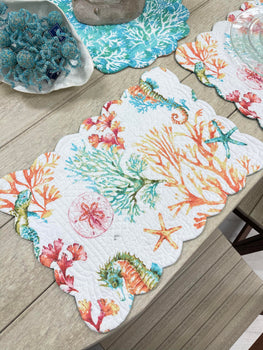 Chandler Cove Table Linens Sunshine & Sweet Peas Coastal Decor