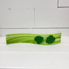 Handmade Glass Photo Holder w/Monstera Leaf - Sunshine & Sweet Pea's Coastal Decor