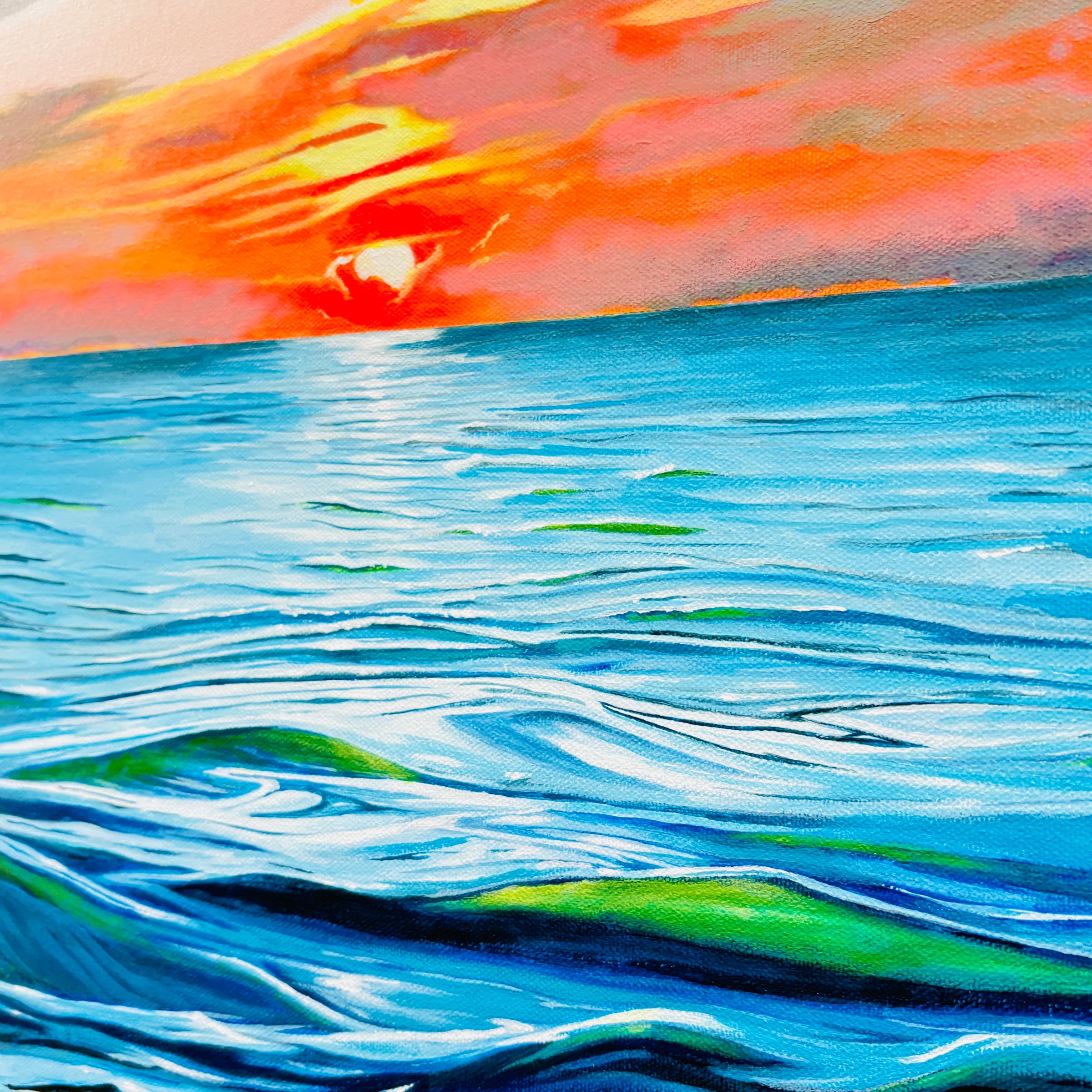 Sunrise/Sunset Seascape Original Painting