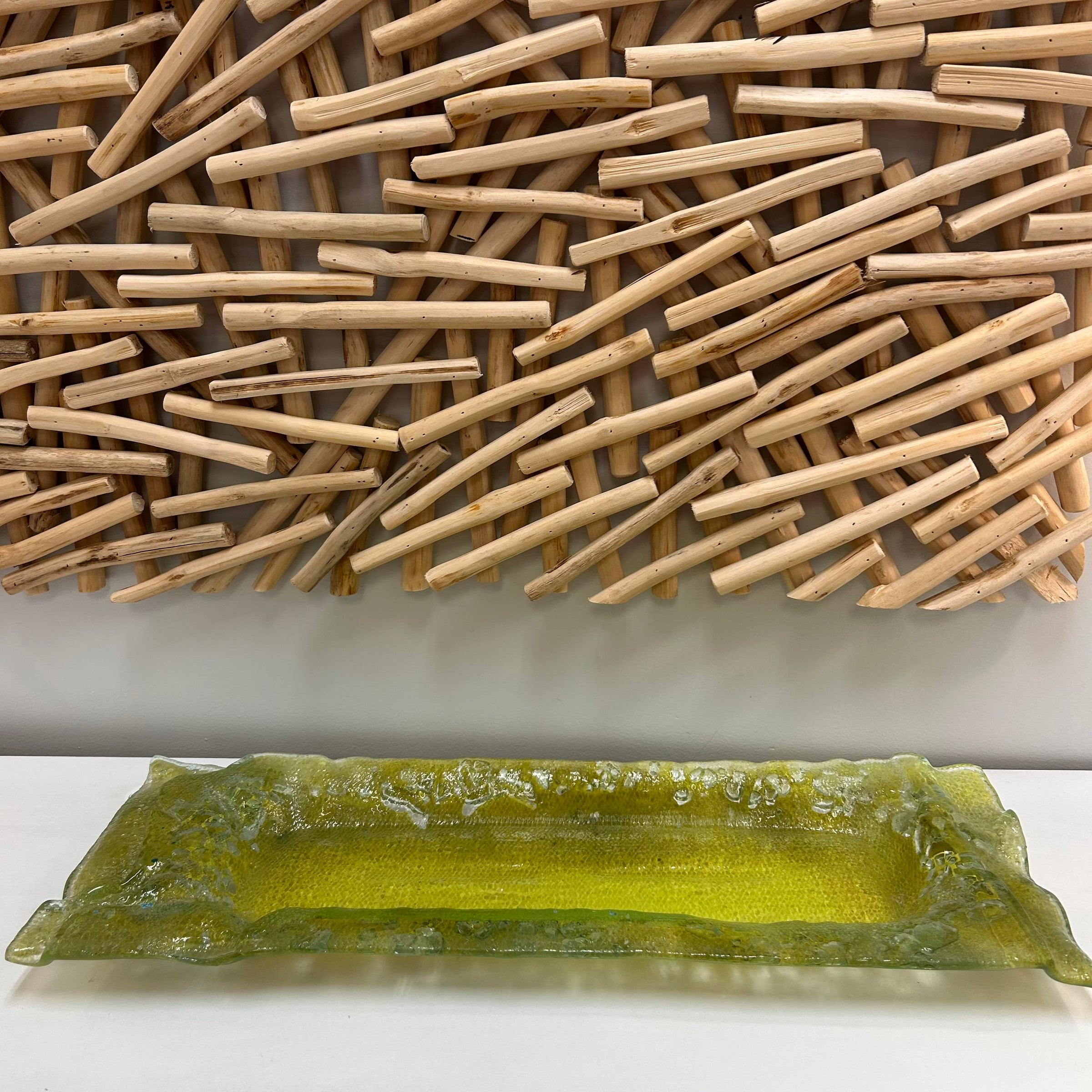Handmade Sea Green Decorative Glass Bowl