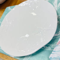 White Starfish & Seashell Melamine Plate