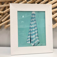 Framed Umbrella Print - Sunshine & Sweet Pea's Coastal Decor