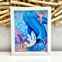 Whale Shark Print in Shadow Box - Sunshine & Sweet Pea's Coastal Decor