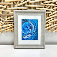 Framed Shark & Octopus Print - Sunshine & Sweet Pea's Coastal Decor