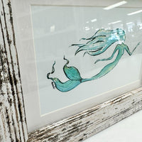 Framed Mermaid Print - Sunshine & Sweet Pea's Coastal Decor