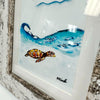 "Flow Rider" Sea Turtle Framed Print - Sunshine & Sweet Pea's Coastal Decor