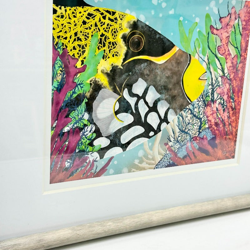 Trigger Fish Digital Art Framed Print - Sunshine & Sweet Pea's Coastal Decor