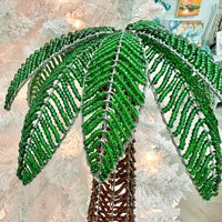 Beaded Palm Tree Christmas Ornament