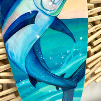 Marlin Surfboard with Resin Overlay - Sunshine & Sweet Pea's Coastal Decor