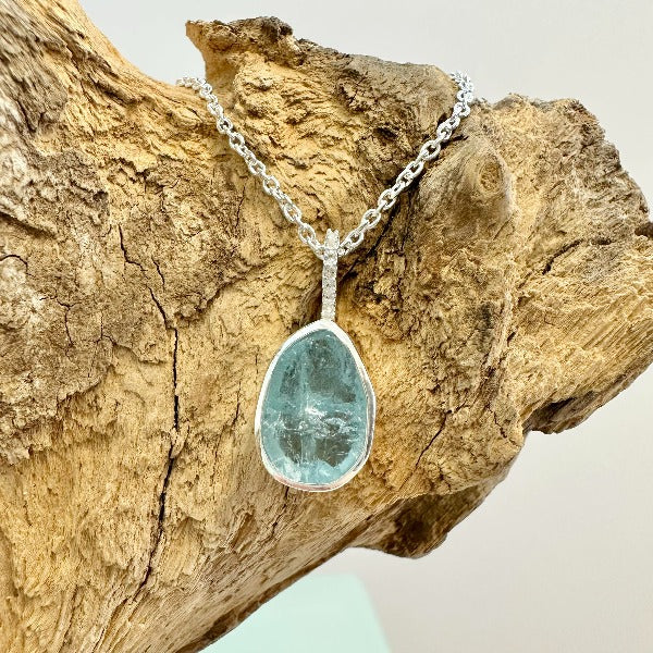 Blue Lagoon Aquamarine Dune Jewelry Necklace - Sunshine & Sweet Pea's Coastal Decor