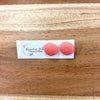 Scallop Shell Stud Polymer Clay Earrings Pink - Sunshine & Sweet Pea's Coastal Decor