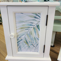 Coastal Accent Table/Cabinet w/ Anastasia Musick Art