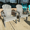 Driftwood Gray Poly Outdoor Furniture Folding Adirondack Chairs