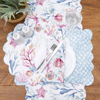 Coastal Nori Coral Table Linens