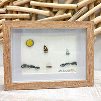 Sailboat Sea Glass and Driftwood Art - Sunshine & Sweet Pea's Coastal DecorAssorted Sailboat Sea Glass and Driftwood Art - Sunshine & Sweet Pea's Coastal Decor