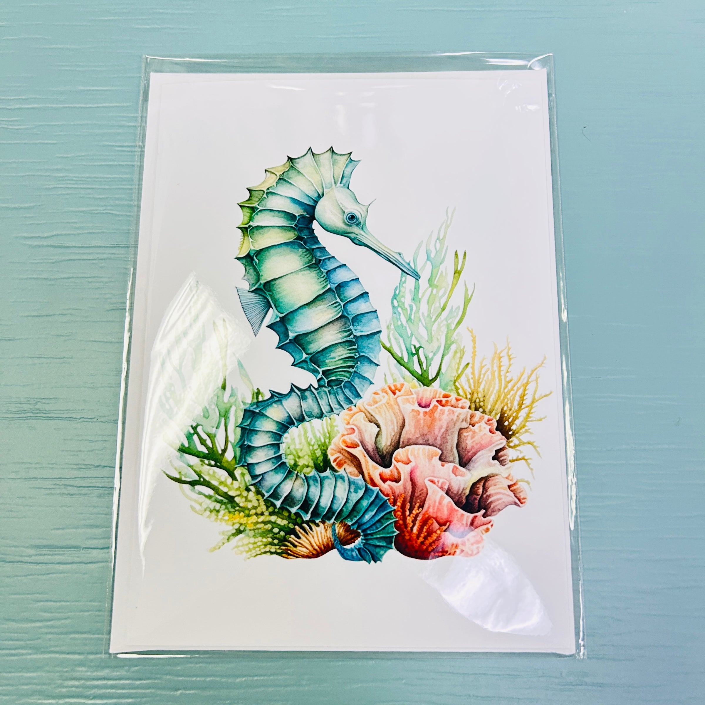 Assorted 5x7 Original Art Print Greeting Cards- Sea Horses
