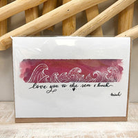 I Love You To The Sea & Back Valentine's Day Card - Sunshine & Sweet Pea's Coastal Decor