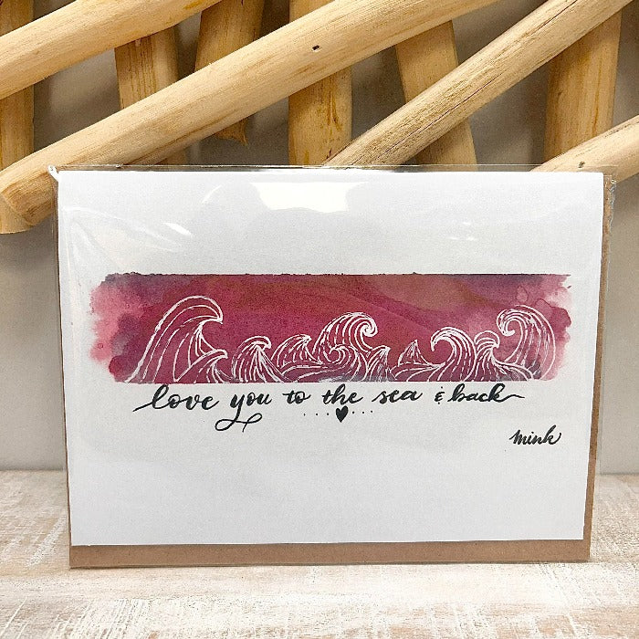 I Love You To The Sea & Back Valentine's Day Card - Sunshine & Sweet Pea's Coastal Decor