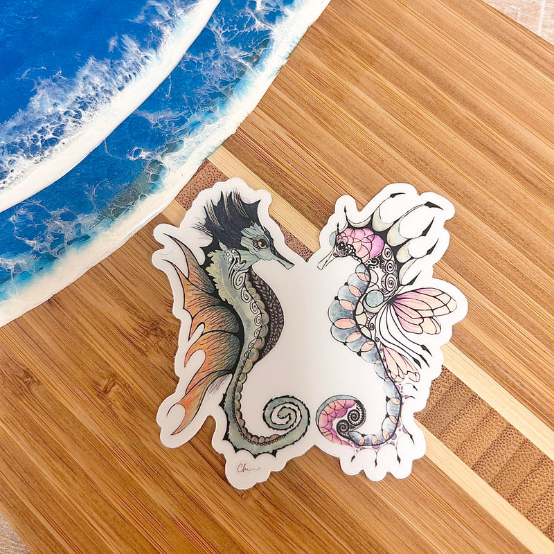Seahorse Weatherproof Sticker