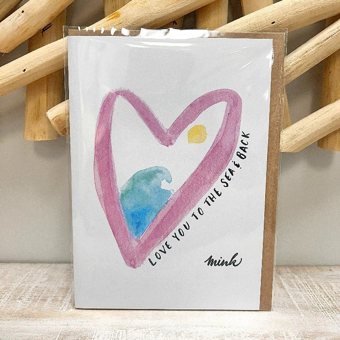 I Love You To The Sea & Back Valentine's Day Card - Sunshine & Sweet Pea's Coastal Decor