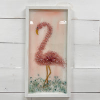Custom Flamingo w/Glass Embellishments