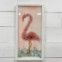 Custom Flamingo w/Glass Embellishments