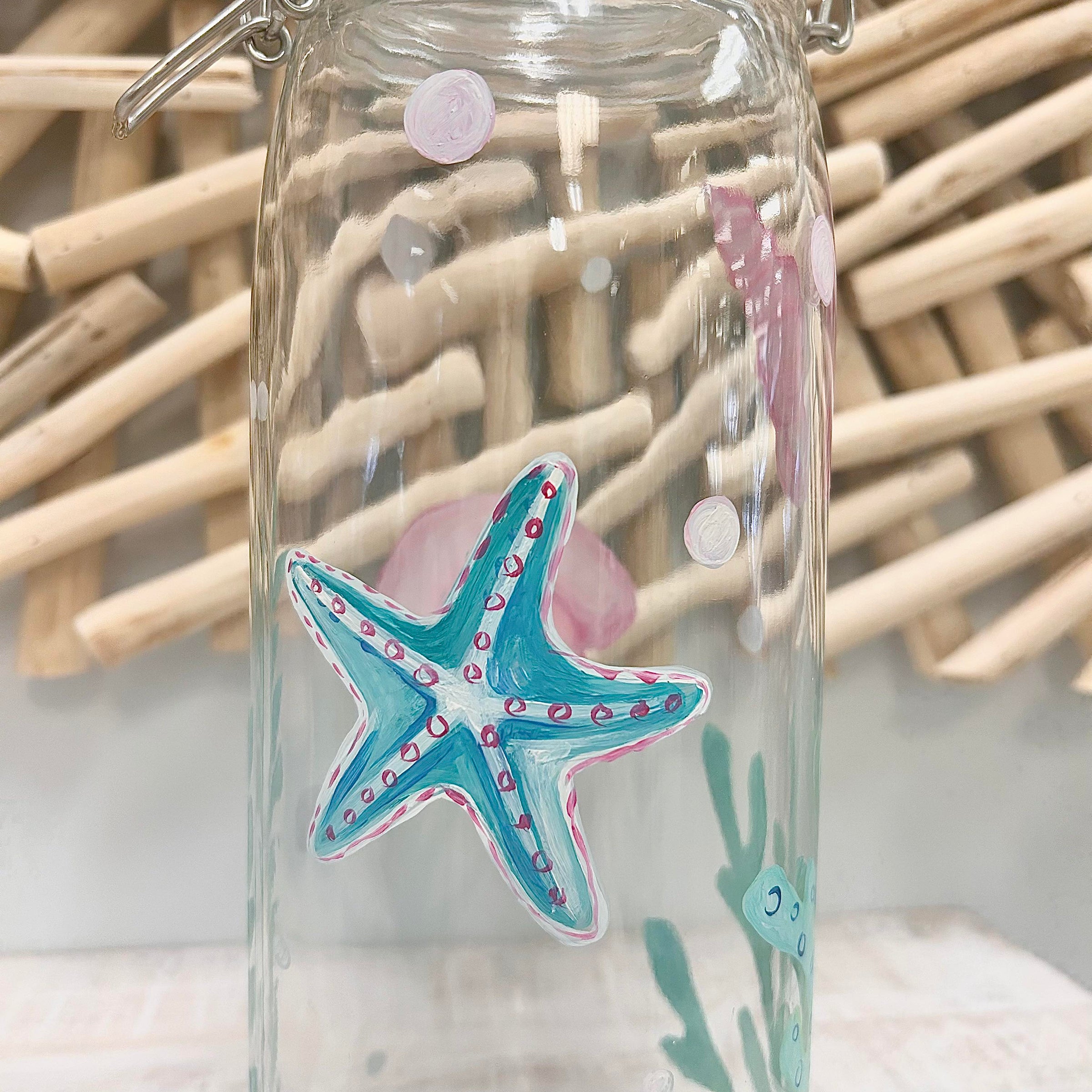 Assorted Ocean Inspired Glass Cannisters