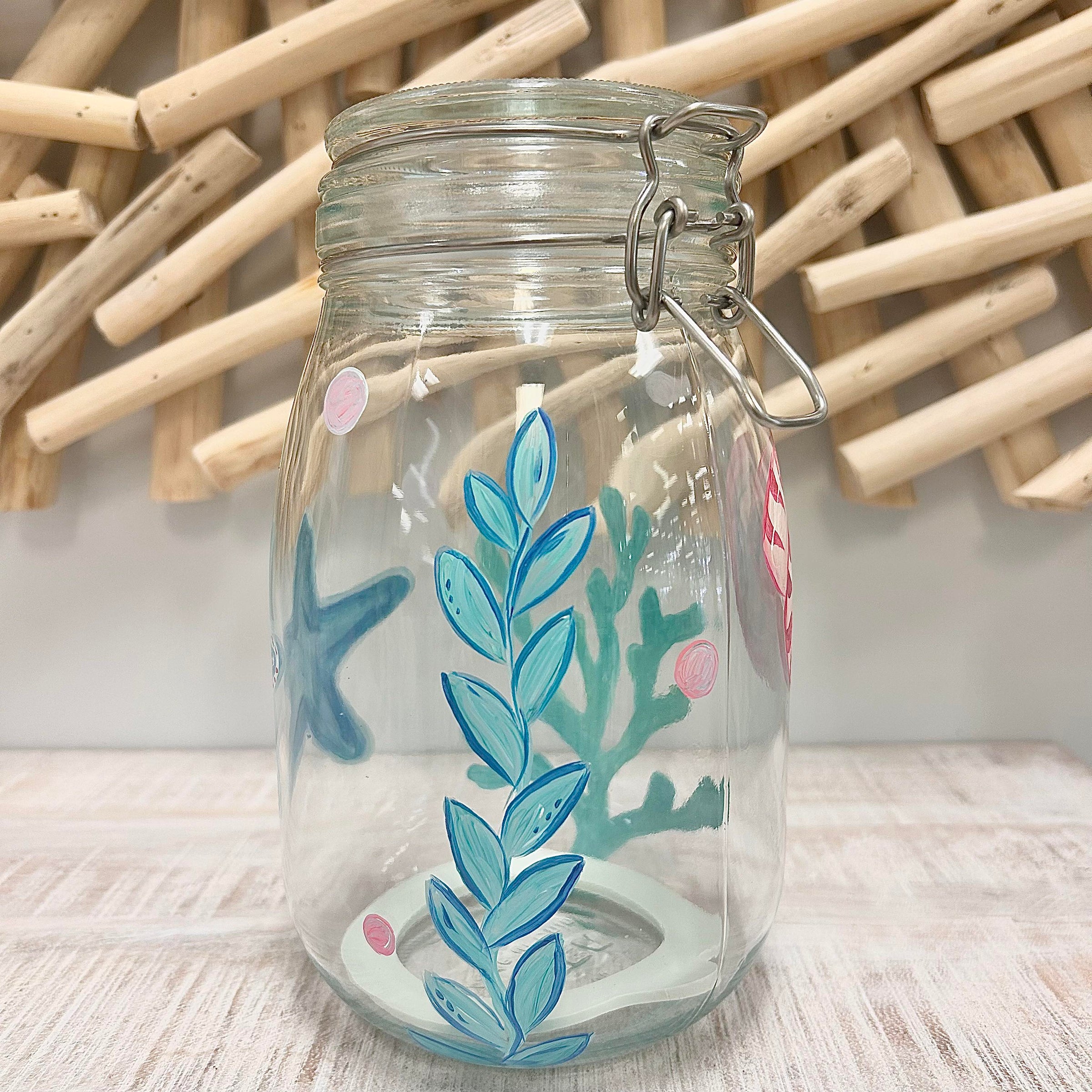 Assorted Ocean Inspired Glass Cannisters