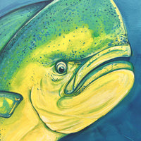 Framed Mahi Mahi Original Painting
