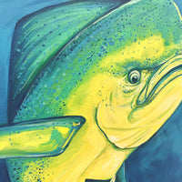 Framed Mahi Mahi Original Painting