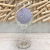 Purple Sand Dollar Coastal Inspired Stemmed Wine Glass - Sunshine & Sweet Pea's Coastal Decor