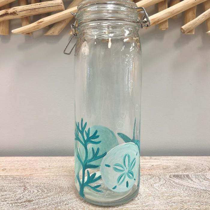 Assorted Ocean Inspired Glass Cannisters