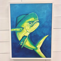 Framed Mahi Mahi Original Painting