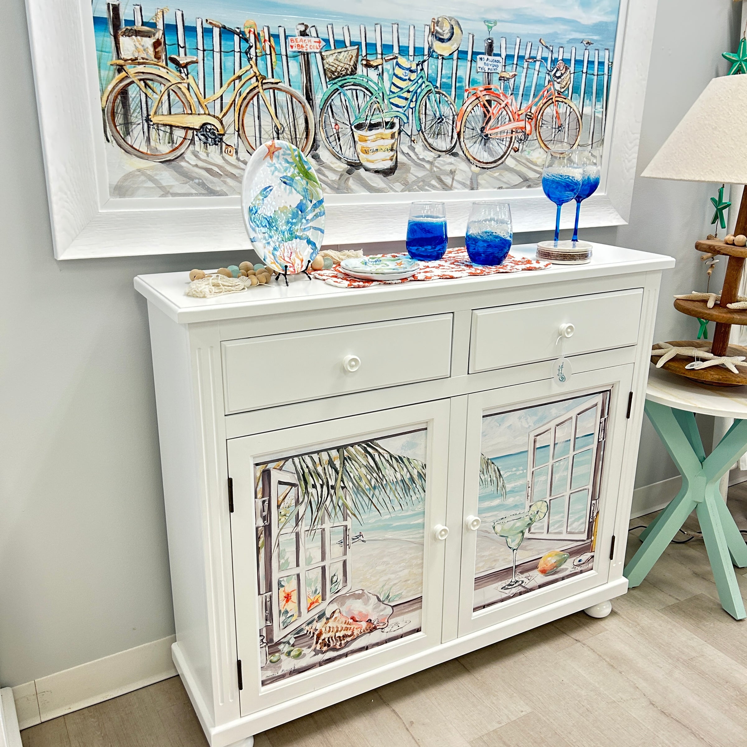 Coastal Cabinet w/ Anastasia Musick Art